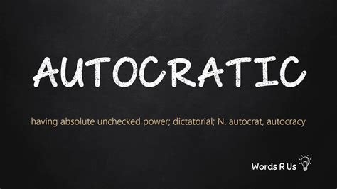Autocracy: Threat or Necessity in the 21st Century?